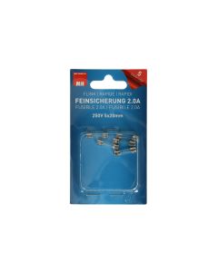 Max Hauri Schmelzsicherung 5 x 20 mm Flink 2 A, 5 Stück