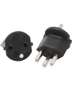 Max Hauri Fixadapter Schuko – Typ 23 Schwarz