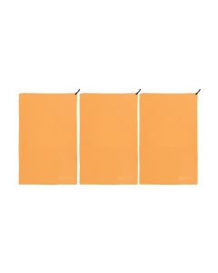 KOOR Badetuch Silva Onda Arancia 3er-Pack L 80 x 130 cm