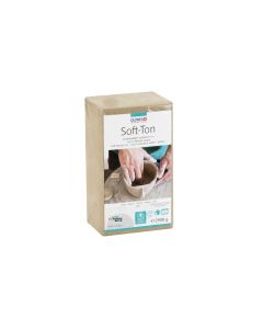 Glorex Modelliermasse Soft-Ton 2500g, weiss