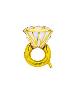 Partydeco Folienballon Ring 60 x 95 cm, Gold