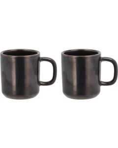 Villa Collection Kaffeetasse Fjord 250 ml, 2 Stück, Schwarz