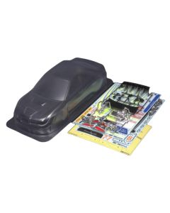 Tamiya Karosserie Subaru Impreza WRC 2007, unlackiert, 190 mm, 1:10