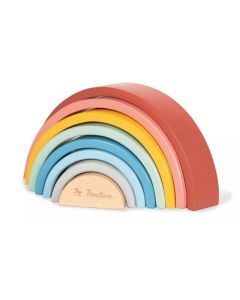 Pinolino Stapelspielzeug Holz-Regenbogen Ruby