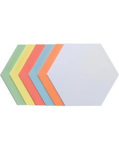 Franken Moderationskarten Wabe 19 x 16.5 cm, Sortiert, 250 Stück