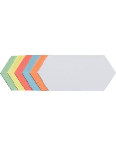 Franken Moderationskarten Rhombus 20 x 9.5 cm, Sortiert, 250 Stück