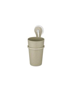 Koziol Zahnputzbecher Loop 300 ml, Beige/Gelb