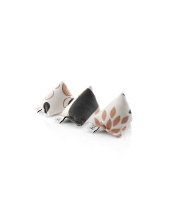 CanadianCat Baldrian-Spielzeug Mini-Pyramiden, 3er Set, Beige