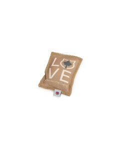 CanadianCat Katzen-Spielzeug Spielkissen Love, Braun