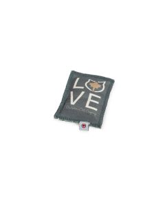CanadianCat Katzen-Spielzeug Spielkissen Love, Dunkelgrau