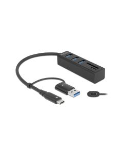 Delock USB-Hub 3.0 Typ-C + SD/MicroSD Slot