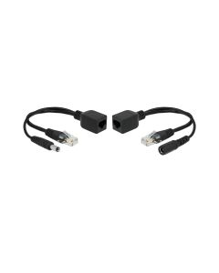 Delock PoE Converter Passives Adapter Set RJ45, DC 5.5 x 2.1mm