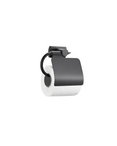 BIASCA Toilettenpapierhalter schwarz matt