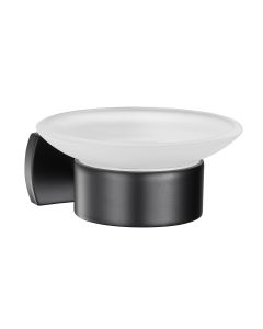 BIASCA Glashalter Glas, schwarz matt