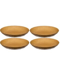 Koziol Suppen- & Pastateller Club 4 Stück, Beige/Hellbraun