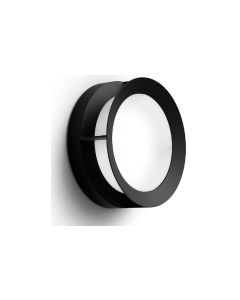 Philips Wandleuchte Actea, 12 W, 1200 lm, 2700 K, Schwarz