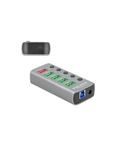 Delock USB-Hub 63263 USB 3.0 - 4x USB-A / 2x Ladeanschluss