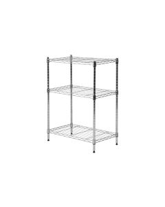 Krafter Regal aus Stahldraht verchromt mit 3 Tablaren