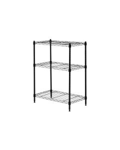 Krafter Regal aus Stahldraht schwarz mit 3 Tablaren