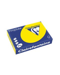 Clairefontaine Kopierpapier Trophée A3, 80 g/m², Neongelb, 500 Blatt