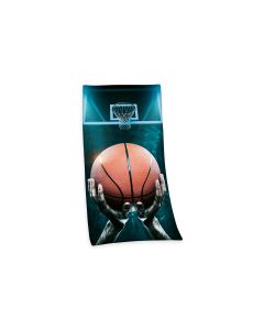 Herding Duschtuch Basketball 75 x 150 cm, Blau/Orange/Schwarz