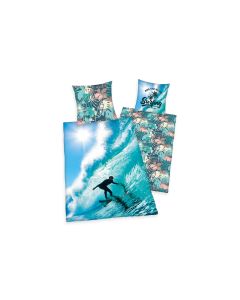 Herding Kinder Bettwäschegarnitur Surfer 160 x 210 cm