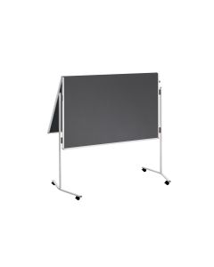 Franken Pinnwand Eco 150 cm x 120 cm, Grau, klappbar