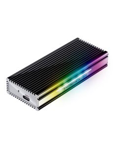 LC-Power Externes Gehäuse LC-M2-C-MULTI-RGB M.2