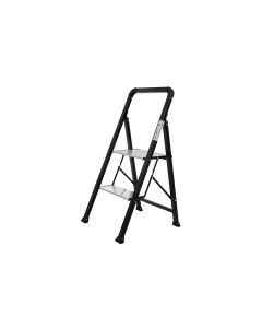 Krafter Trittleiter 2 Stufen Stahl/Aluminium