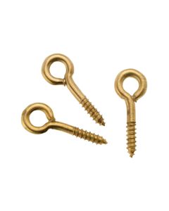Glorex Kleineisenteile Ringschrauben 8 x 3 mm, 24 Stück