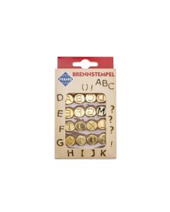Glorex Brennstempel Buchstaben A-L 16-teilig