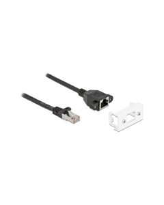 Delock Patchkabel für Easy 45 Modul Cat 6A, S/FTP, 5 m, Schwarz