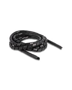 Delock Spiroschlauch flexibel 2 m x 12 mm Schwarz