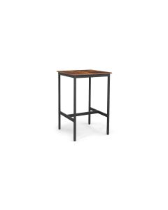 VASAGLE Bartisch 60 x 92 cm, Braun/Schwarz