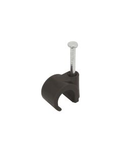 STEFFEN Nagelbriden für Kabel 8-10 mm, Braun 25 Stück