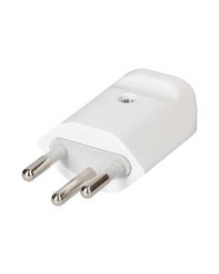 Max Hauri Montagestecker T12 3-polig, mit Isolator Weiss