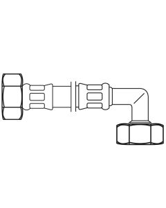 Flexo Anschlussschlauch DN8 IG x IG 3/4 x 3/4 / 150 cm