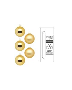 INGES CHRISTMAS DECOR Weihnachtskugel Inkagold Ø 6 cm 20 Stück