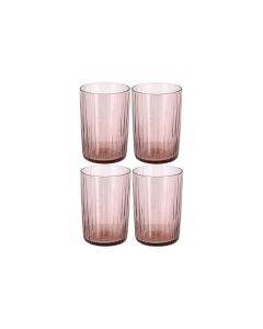 Bitz Trinkglas Kusintha 280 ml, 4 Stück, Hellpink