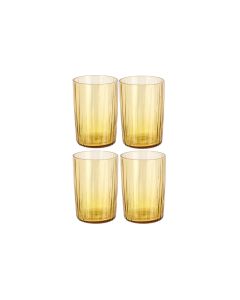 Bitz Trinkglas Kusintha 280 ml, 4 Stück, Amber
