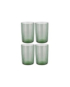 Bitz Trinkglas Kusintha 280 ml, 4 Stück, Grün