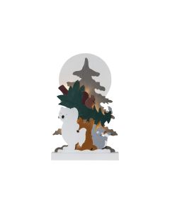 Star Trading Tischdeko Forest Friends, 45 cm, Holz