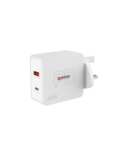 SKROSS USB-Wandladegerät Multipower Combo+, UK, 48 W, Weiss