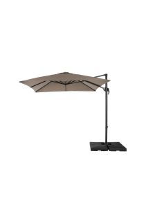 COCON Sonnenschirm Mini-Roma, 250 x 250 cm, hängend, Taupe