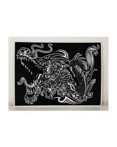 Tataruga Malset Samtbild Drache A3