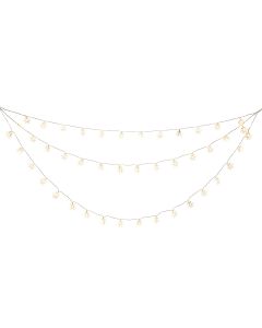 Konstsmide LED-Lichtervorhang Schneeflocken, 44 LED, 1.25 m, Outdoor
