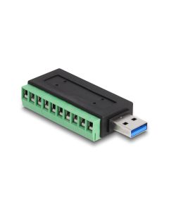 Delock USB-Adapter USB-A Stecker - Terminalblock