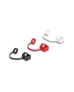 Delock Blindstecker/Staubschutz RJ45, mit Befestigungsclip 50 Stück