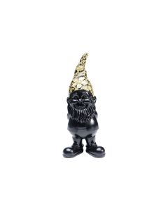 Kare Dekofigur Zwerg Stehend 30 cm, Schwarz/Gold