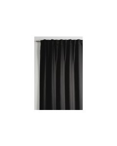 Gardinia Nachtvorhang mit Schlaufe Dimout 140 cm x 245 cm, Schwarz